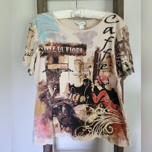 Y2K Graphic Café top